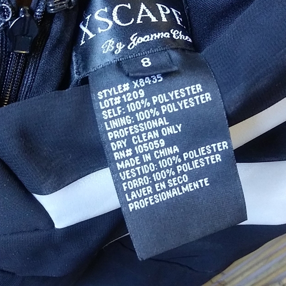 Black and White Cocktail Dress by Escape - Picture 8 of 11